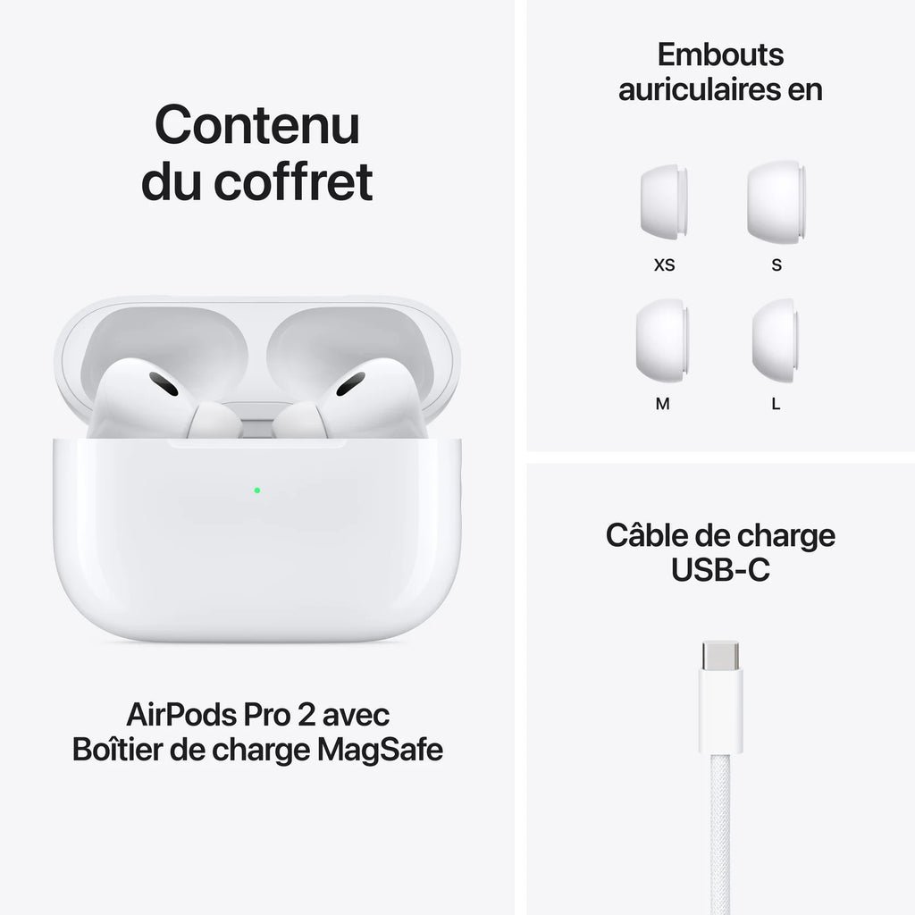 AirPods Pro 2ᵉ génération USA 🇺🇸 avec Pochette Gratuite 🎁